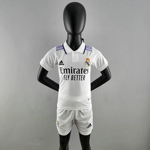 22/23 Real Madrid Home Kids Soccer Jerseys