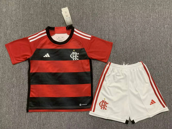 23/24 Flamengo Home Kids Soccer Jerseys