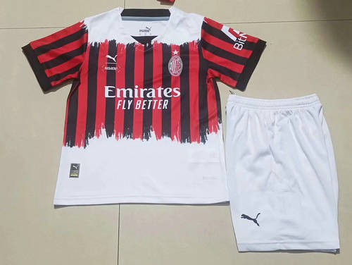 2022 Ac Milan Fourth Kids Soccer Jerseys