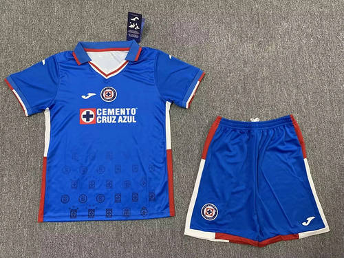 22/23 Cruz Azul Home Kids Soccer Jerseys