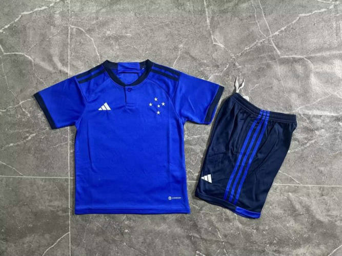 23/24 Cruzeiro Home Kids Soccer Jerseys