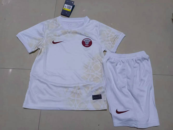 2022 Qatar Away Kids World Cup Soccer Jerseys