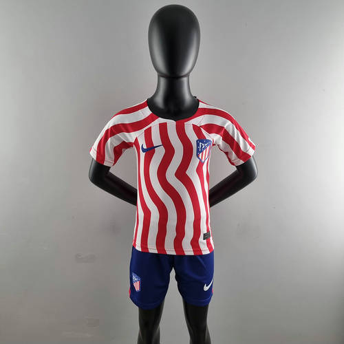 22/23 Atletico Madrid Home Kids Soccer Jerseys