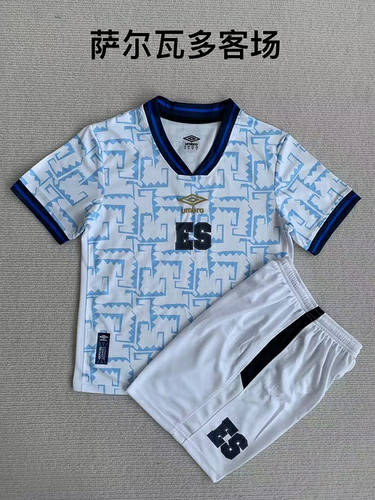 23/24 El Salvador Away Kids Soccer Jerseys