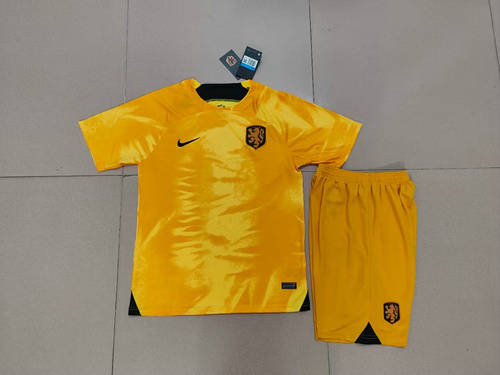 2022 Netherlands Home Kids Soccer Jerseys