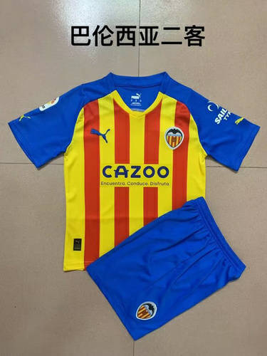 22/23 Valencia Third Kids Soccer Jerseys