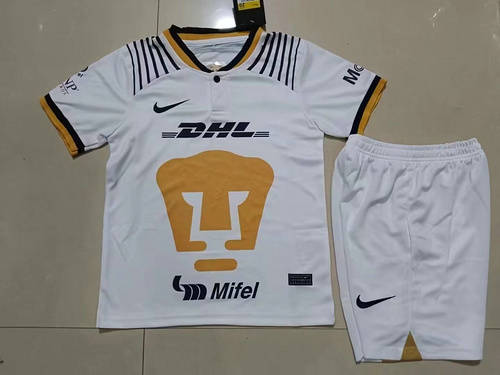 2022 Pumas Home Kids Soccer Jerseys