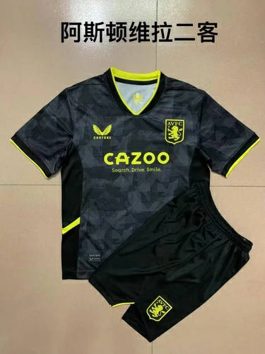 22/23 Aston Villa Third Kids Soccer Jerseys