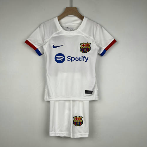 23/24 Barcelona Away Kids Soccer Jerseys