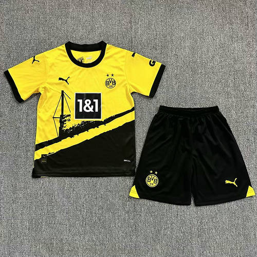 23/24 Dortmund Home Kids Soccer Jerseys