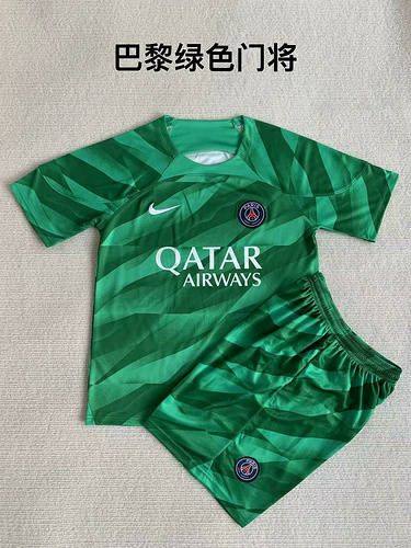 23/24 Paris Goalkeeper Kids Soccer Jerseys