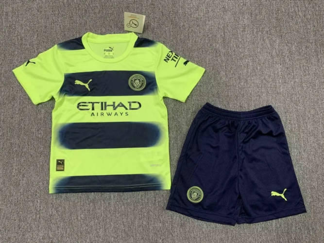 22/23 Manchester City Third Kids Soccer Jerseys