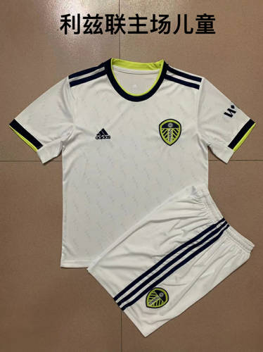 22/23 Leed United Home Kids Soccer Jerseys