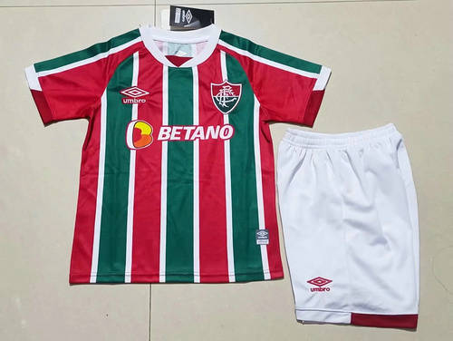 22/23 Fluminense Home Kids Soccer Jerseys