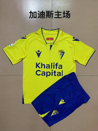 22/23 Cadiz Home Kids Soccer Jerseys