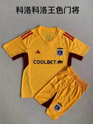 23/24 Colo Colo Goalkeeper Adults And Kids Soccer Jerseys