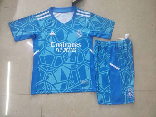 22/23 Real Madrid Goalkeeper Kids Soccer Jerseys