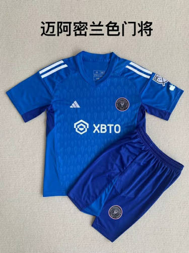 23/24 Inter Miami Goalkeeper Kids Soccer Jerseys