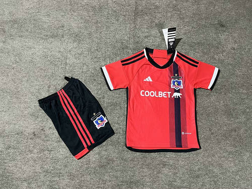 23/24 Colo Colo Away Kids Soccer Jerseys