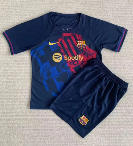 23/24 Barcelona Special Adults And Kids Soccer Jerseys