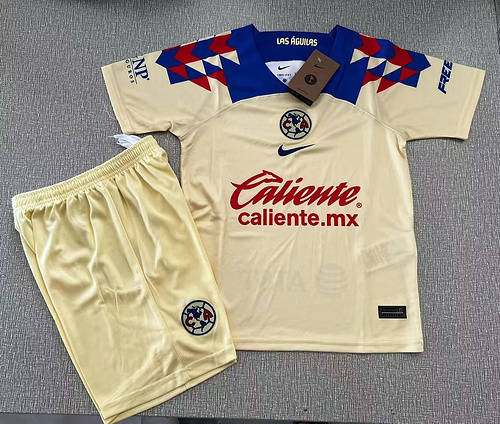 23/24 Club América Home Kids Soccer Jerseys