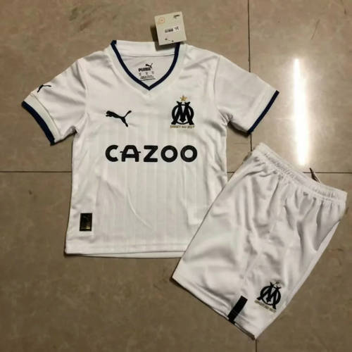 22/23 Marseille Home Kids Soccer Jerseys