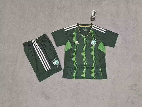 23/24 Saudi Arabia Home Kids Soccer Jerseys