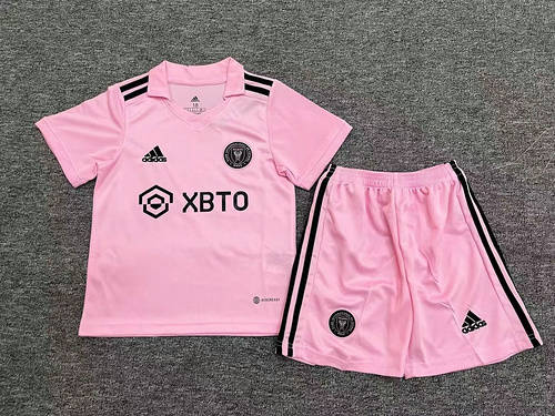 23/24 Inter Miami Home Kids Soccer Jerseys