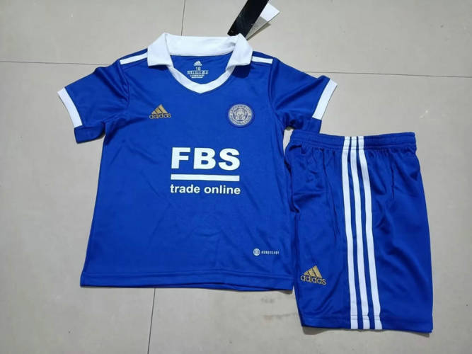 22/23 Leicester City Home Kids Soccer Jerseys