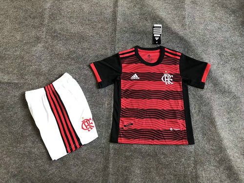 22/23 Flamengo Home Kids Soccer Jerseys