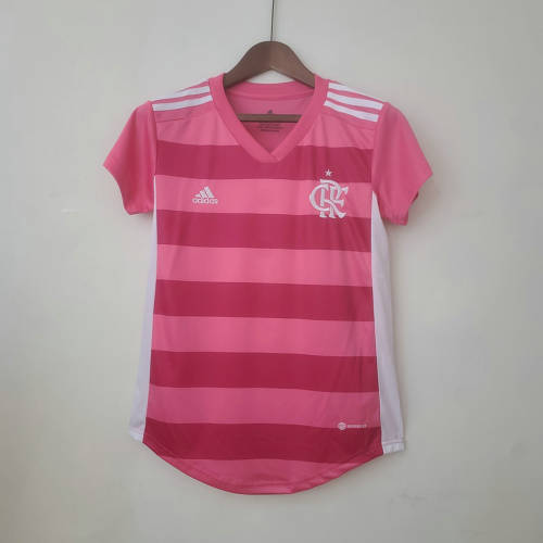 22/23 Flamengo Pink Woman Soccer Jerseys