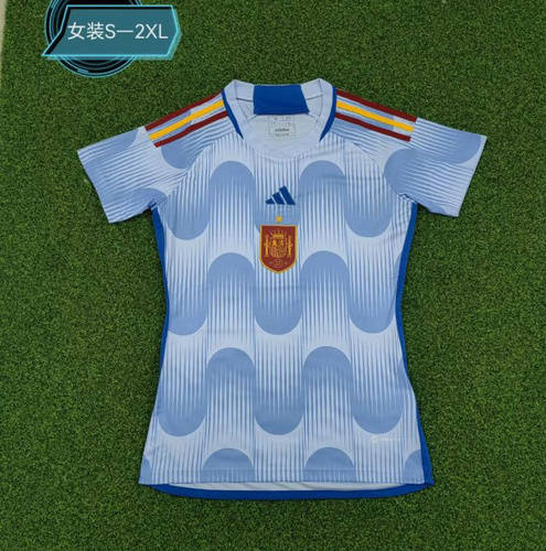 2022 Spain Away Woman World Cup Soccer Jerseys