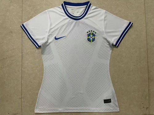 2022 Brazil White Woman Soccer Jerseys