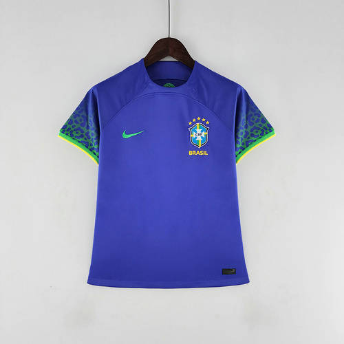 2022 Brazil Away Woman Soccer Jerseys