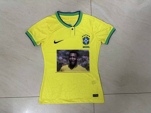 2022 Brazil Pele Woman Soccer Jerseys