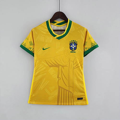 2022 Brazil Woman Classic Yellow Soccer Jerseys