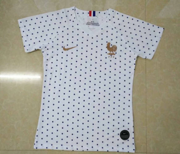 Frence Away white woman 2019 Soccer Jerseys