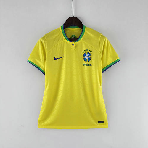 2022 Brazil Home Woman Soccer Jerseys