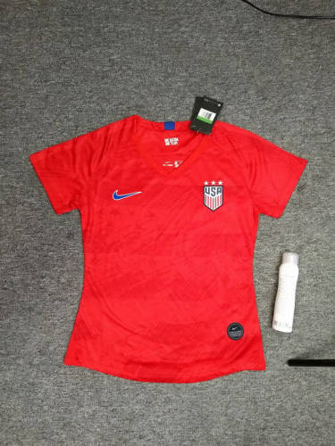 American Away red woman 2019 Soccer Jerseys