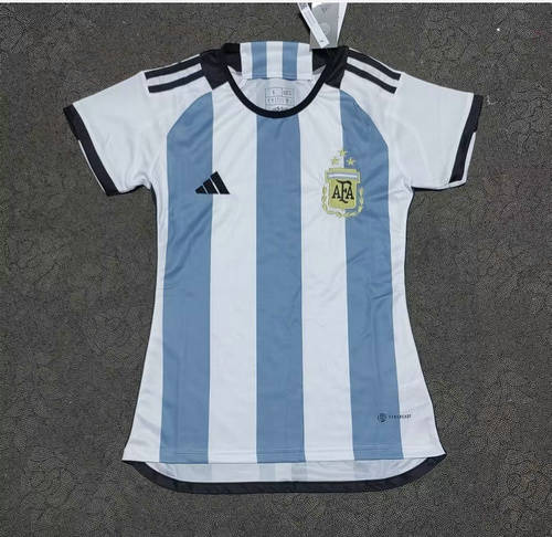 2022 Argentina Home Woman 3stars Soccer Jerseys