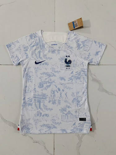 2022 France Away Woman World Cup Soccer Jerseys