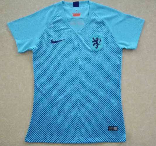 Dutch Away blue woman 2019 Soccer Jerseys