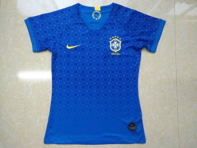 Brazil Away blue woman 2019 Soccer Jerseys