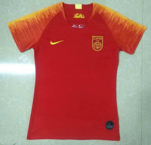 Chinese Home orange woman 2019 Soccer Jerseys