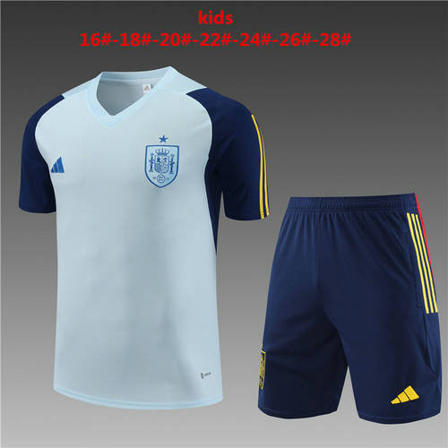 2023 Spain Kids Training Soccer Jerseys