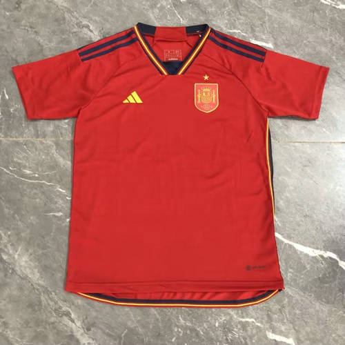 2022 Spain Home World Cup Soccer Jerseys