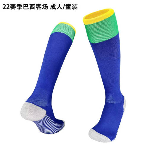 2022 Brazil Away Adult Kids Socks