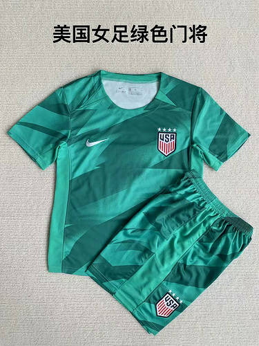 23/24 USA Goalkeeper Woman Adults And Kids Soccer Jerseys