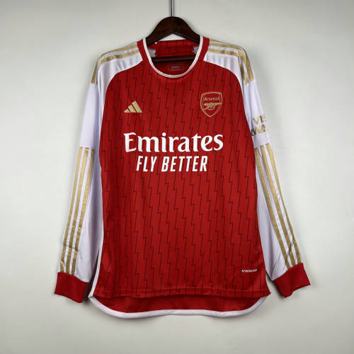 23/24 Arsenal Home Long Sleeve Soccer Jerseys