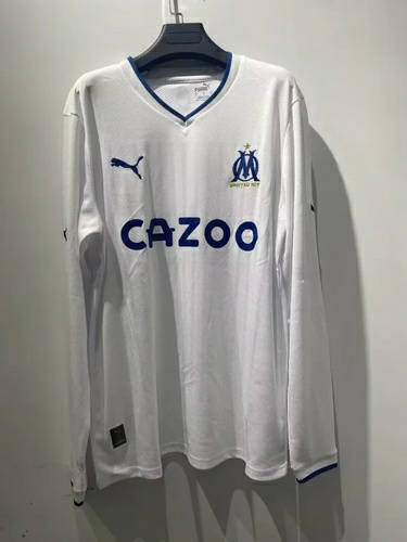 22/23 Marseille Home Long Sleeve Soccer Jerseys